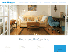 Tablet Screenshot of capemayrentals.com